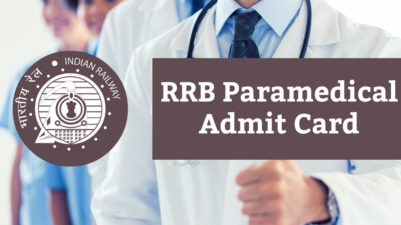 RRB Paramedical Admit Card