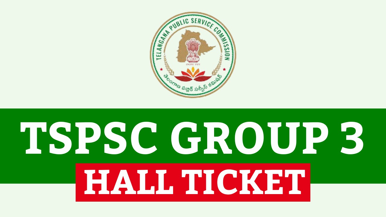 TSPSC Group 3 Hall Ticket