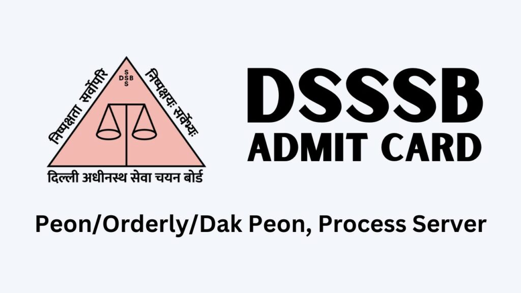 delhi peon admit card